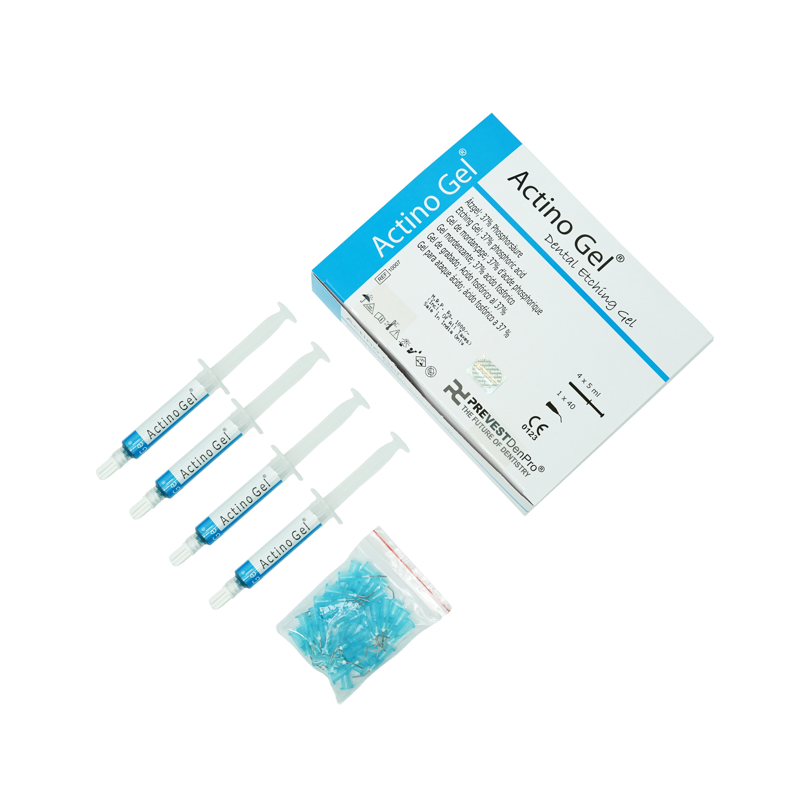 Prevest Denpro Actino Gel etch 4x5ml Syringe Dental Etchant